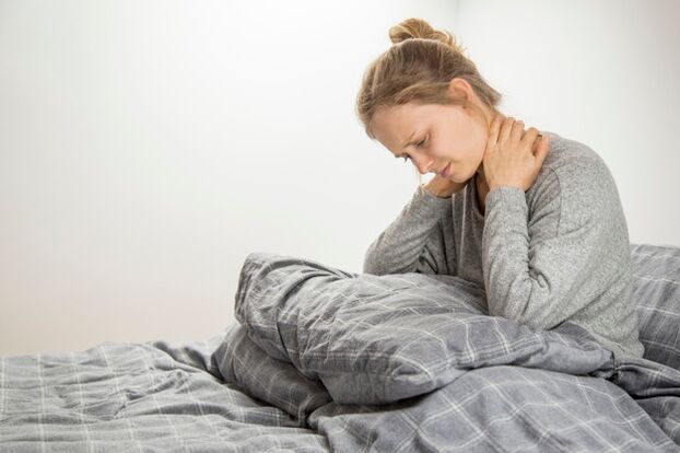 Sakit leher dengan osteochondrosis serviks